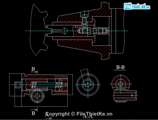 Bản vẽ,cơ khí,Bản vẽ autocad,đồ gá tổng hợp